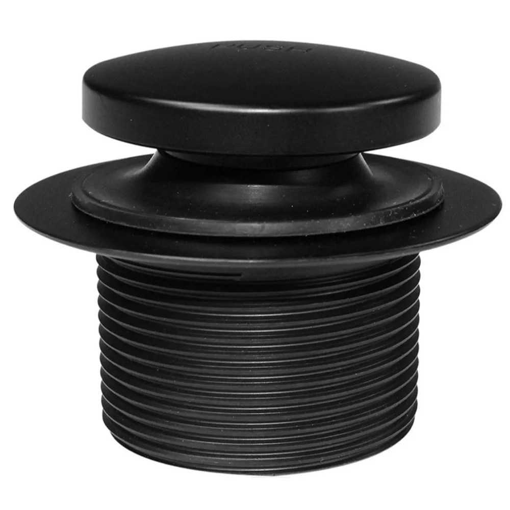 Brass Matte Black Toe Touch Bathtub Drain Cover